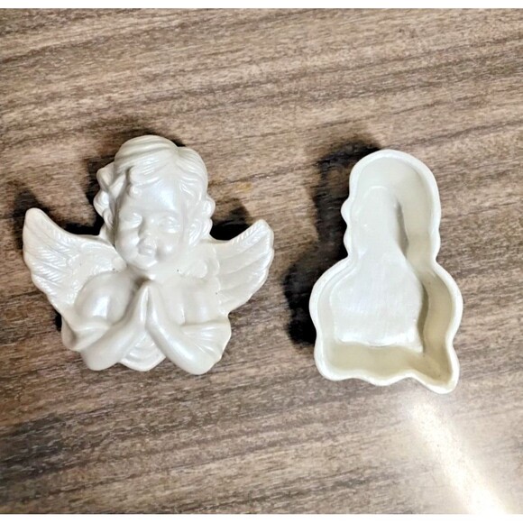 Vintage Praying Angel Jewelry Trinket Box - Picture 7 of 11